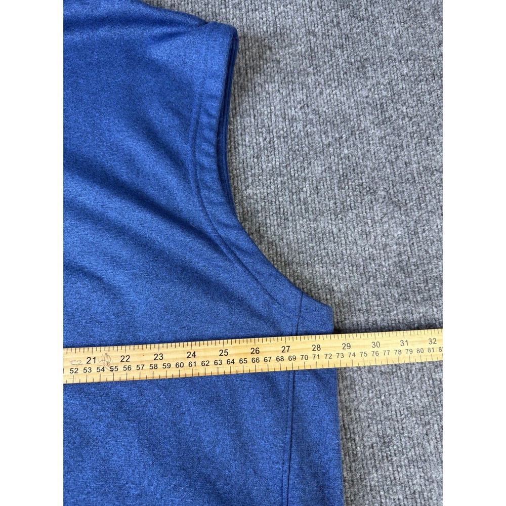 Columbia Golf Blue‎ Performance Vest XXL 2TG Quarter Zip Brushed Interior - Picture 9 of 9